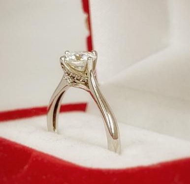Anillo de Plata 925 con  Moissanita